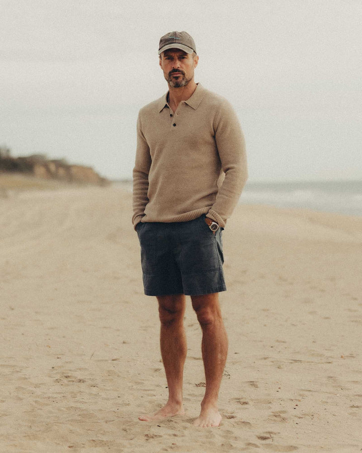 The Surplus Short in Navy Reverse Sateen