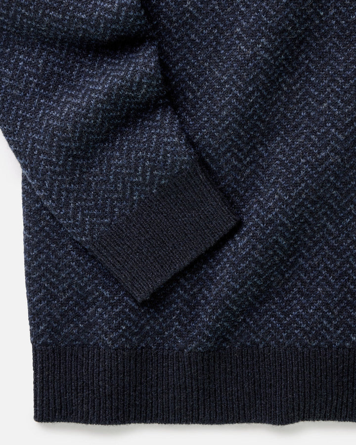 The Eddy Crew in Heather Marine Herringbone