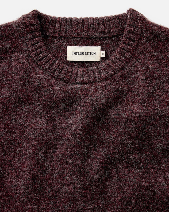 The Eastmoor Sweater in Heather Port Wool