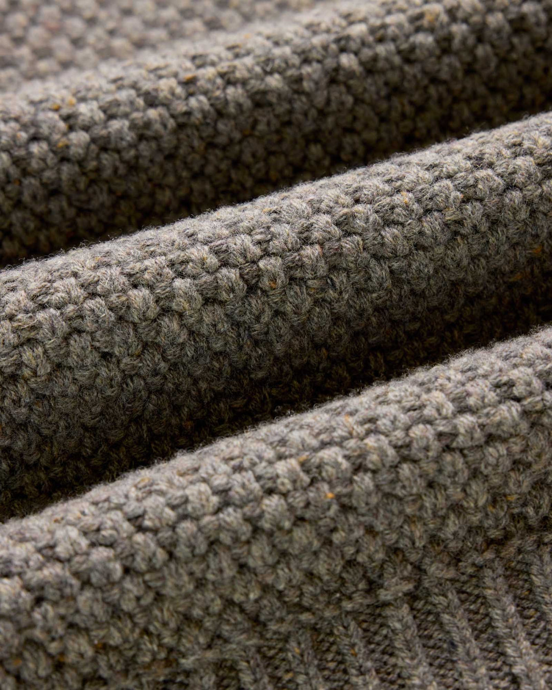 The Fisherman Sweater in Taupe Merino