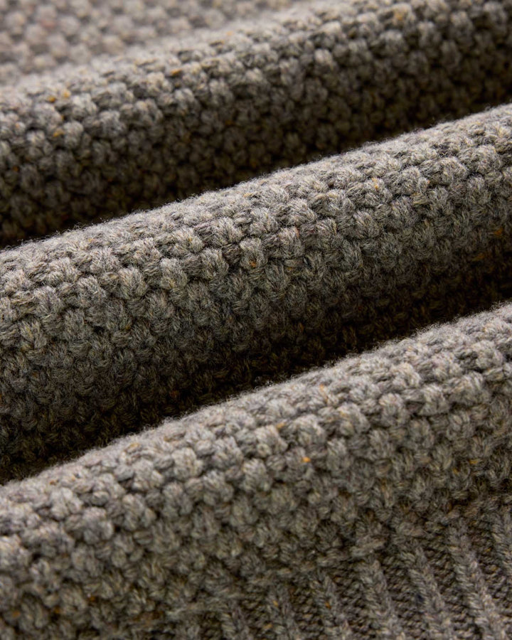The Fisherman Sweater in Taupe Merino