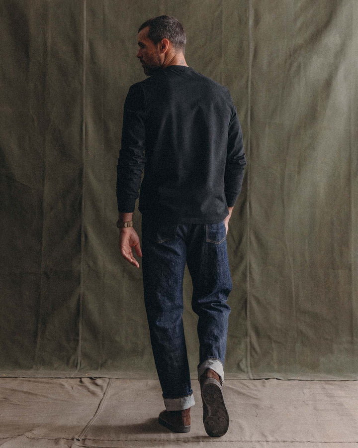 The Long Sleeve Shop Tee in Coal Twist