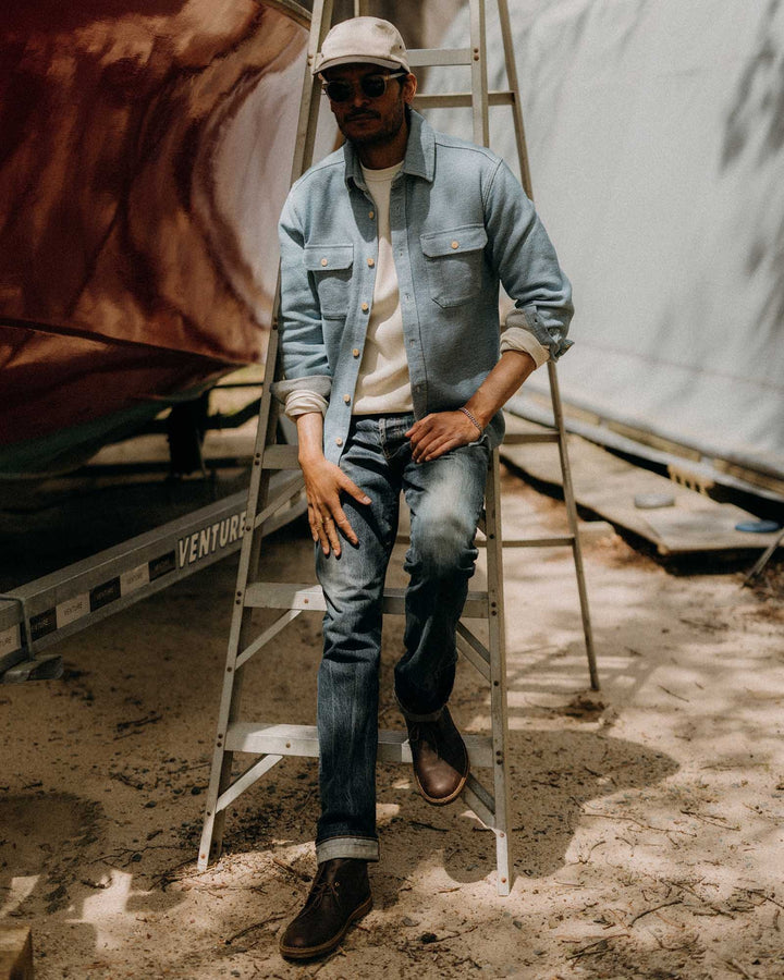 The Division Shirt in Washed Indigo