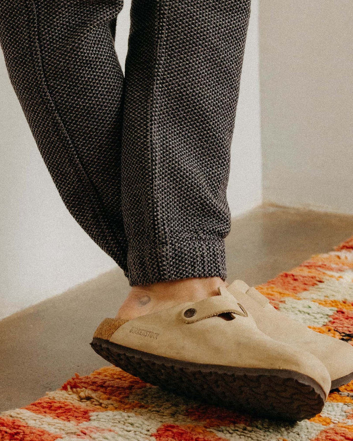 The Apres Pant in Charcoal Sashiko