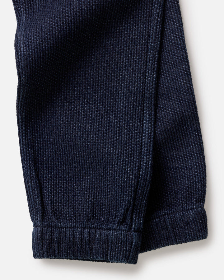 The Apres Pant in Rinsed Indigo Sashiko