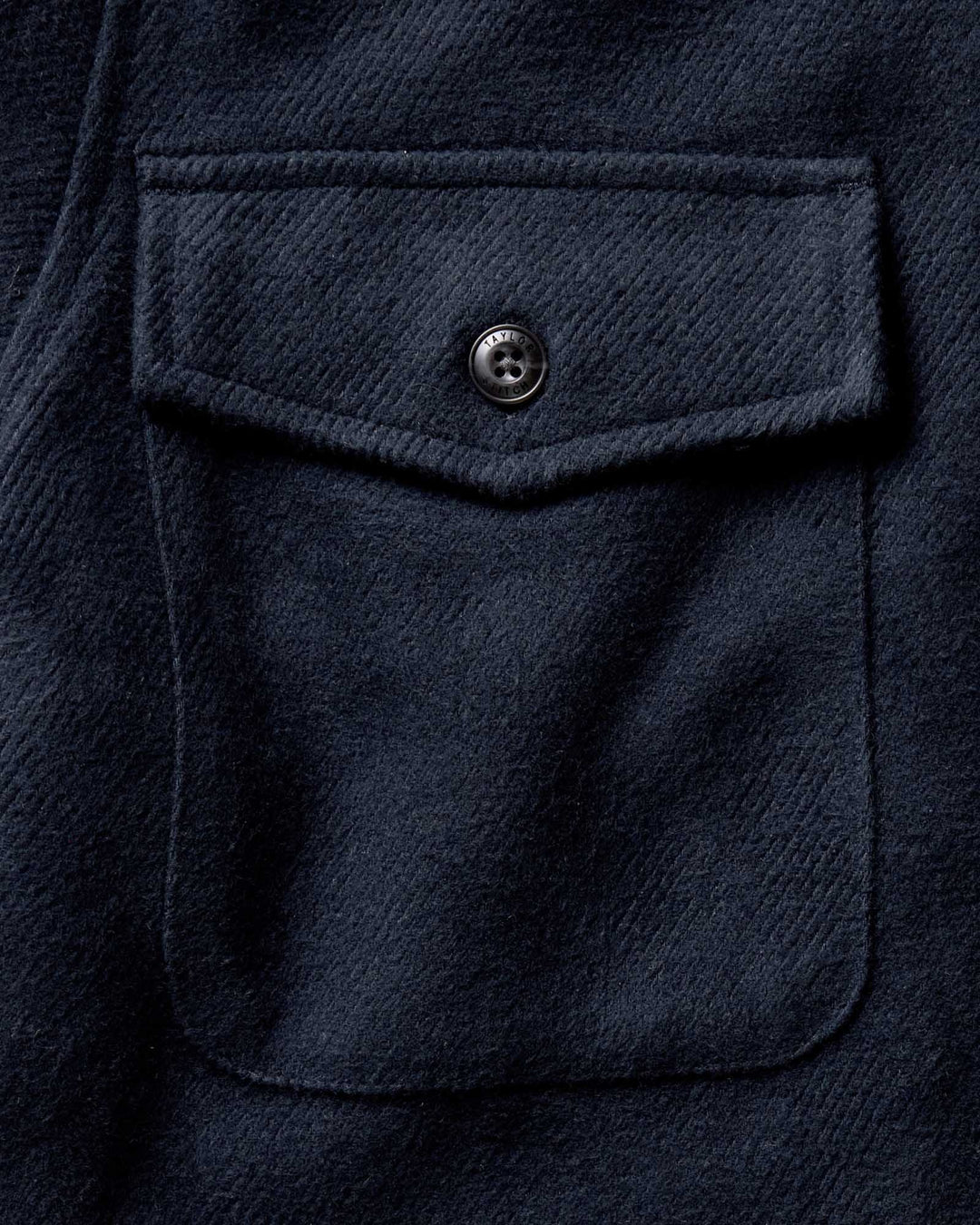 The Maritime Shirt Jacket in Dark Navy Moleskin Twill