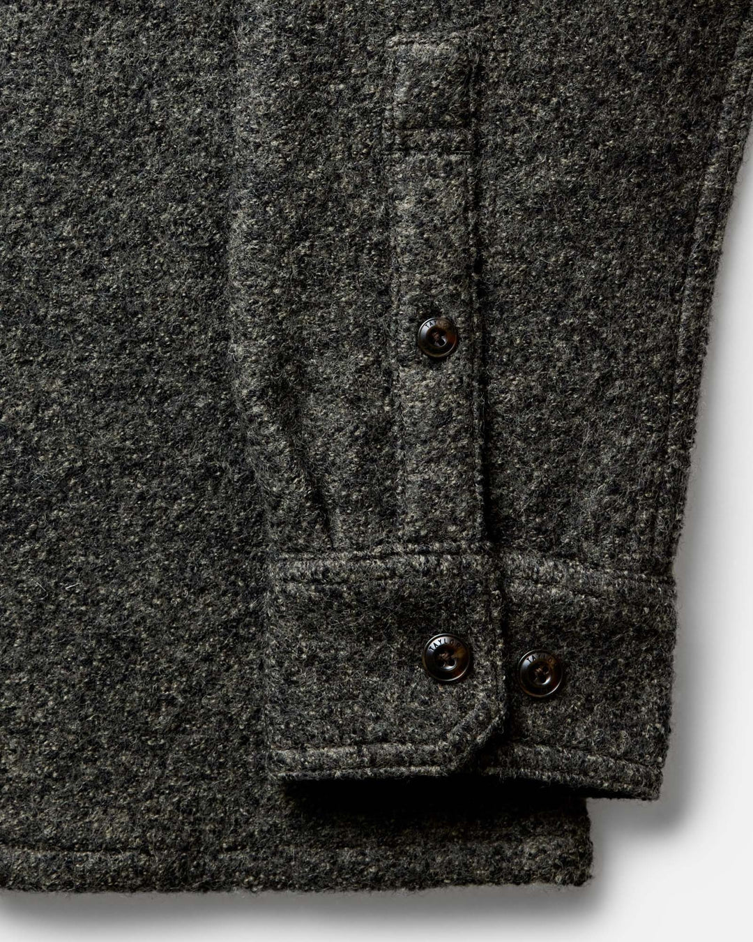 The Connor Overshirt in Heather Olive Boucle