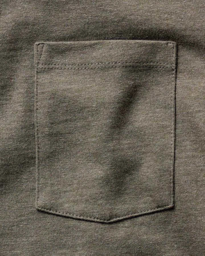 The Long Sleeve Shop Tee in Army Twist