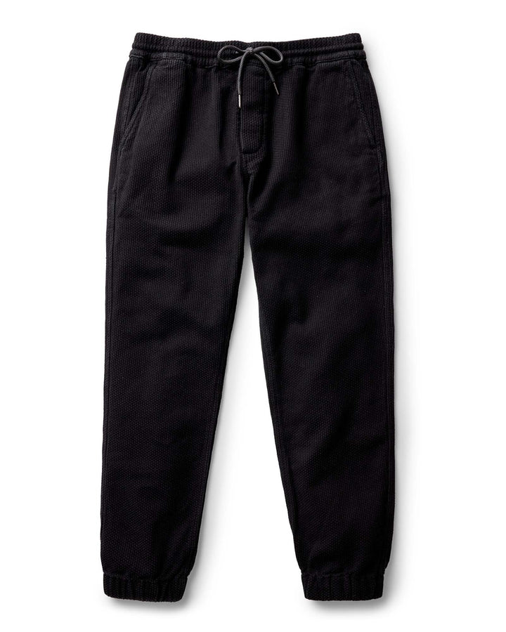 The Apres Pant in Black Indigo Sashiko