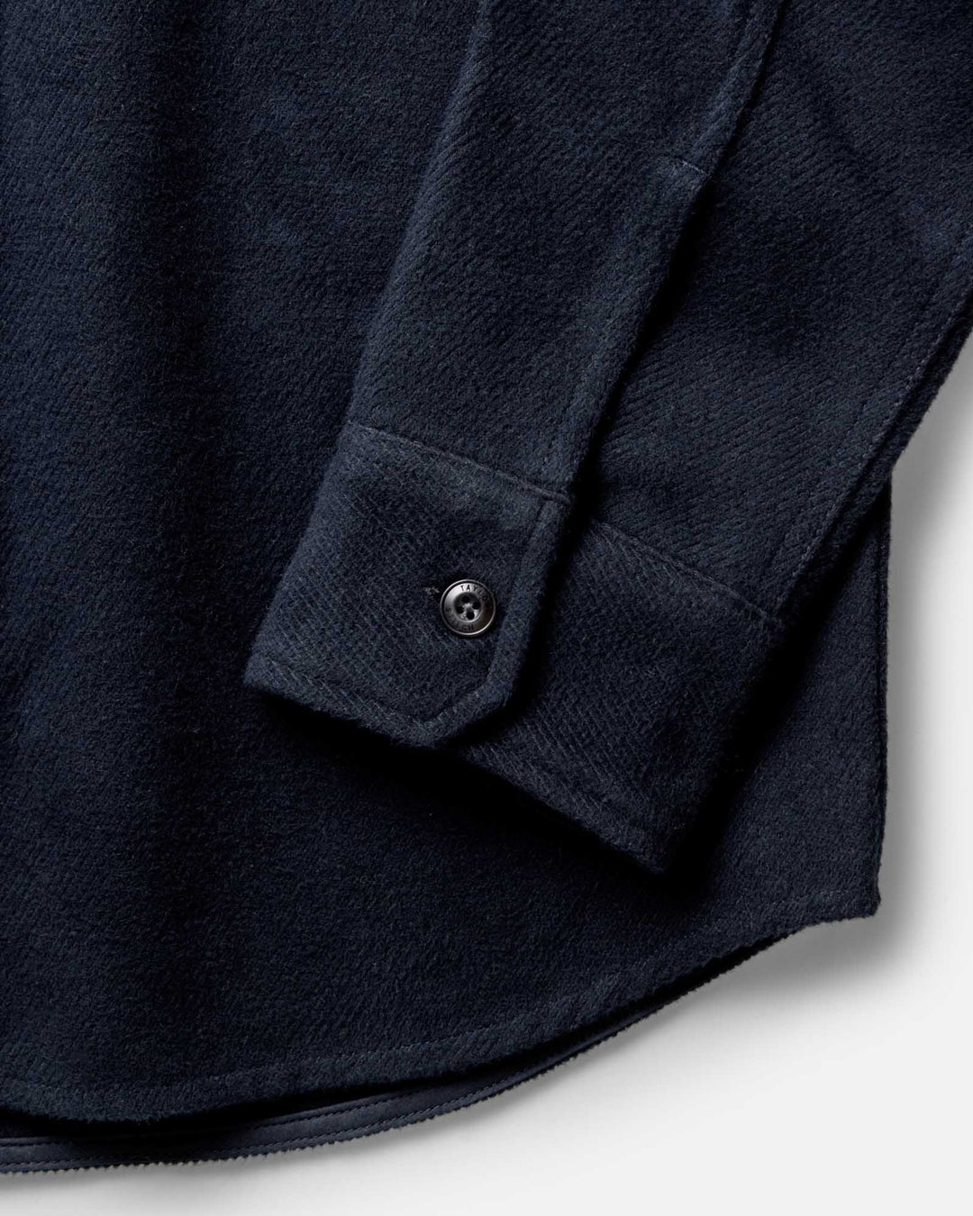 The Maritime Shirt Jacket in Dark Navy Moleskin Twill