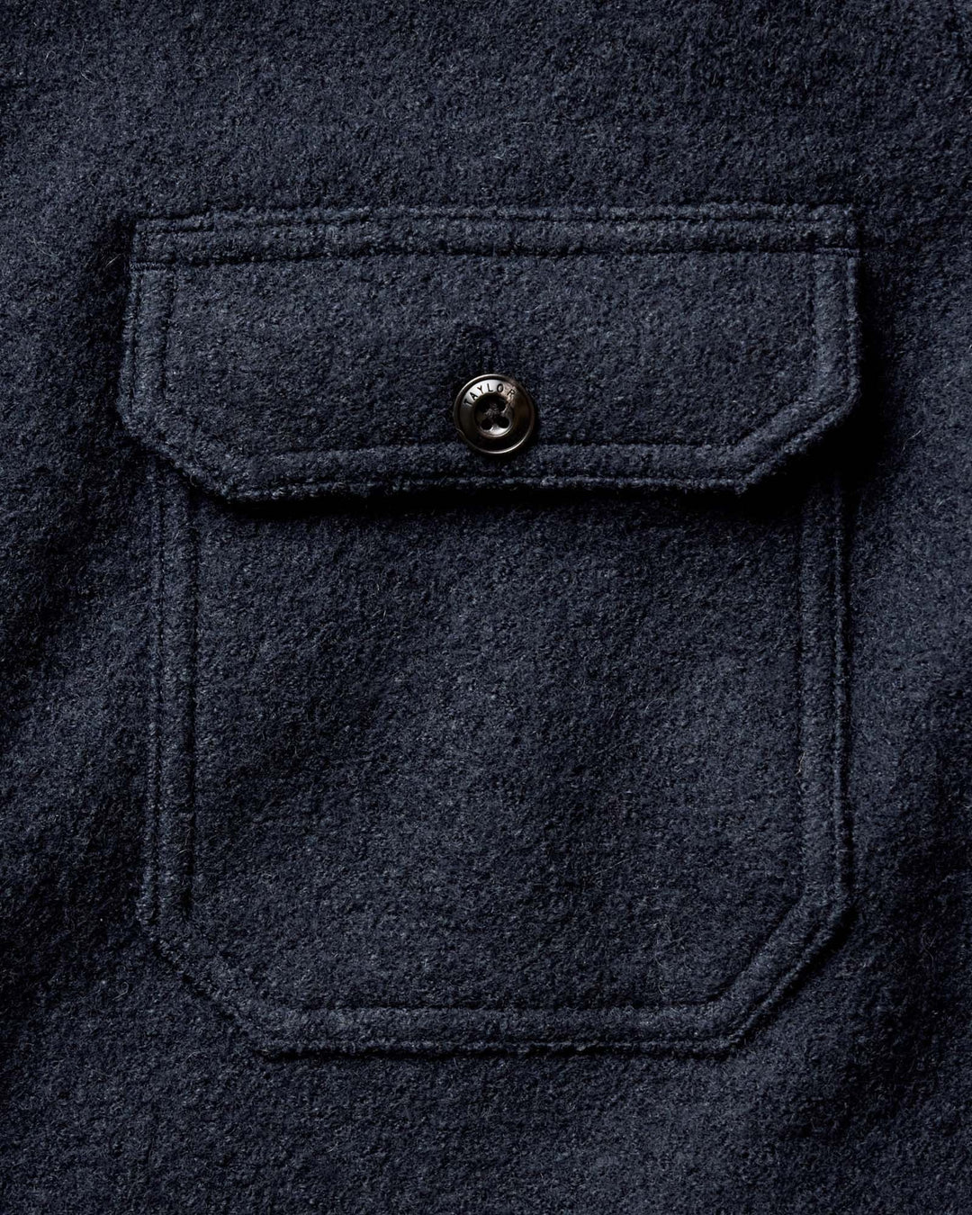 The Connor Overshirt in Dark Navy Boucle