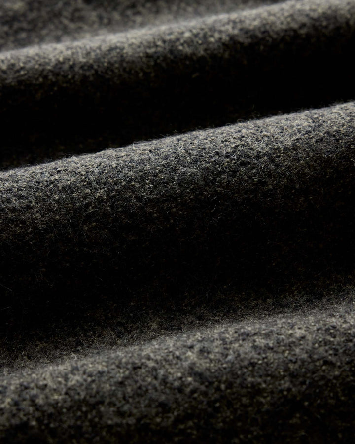 The Connor Overshirt in Heather Olive Boucle