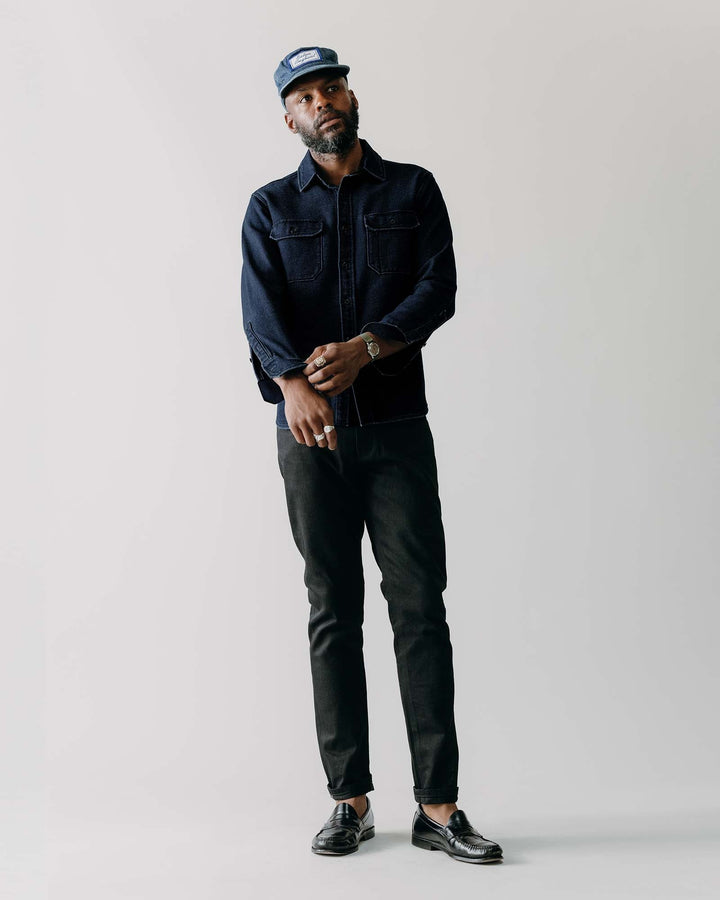 The Division Shirt in Rinsed Indigo