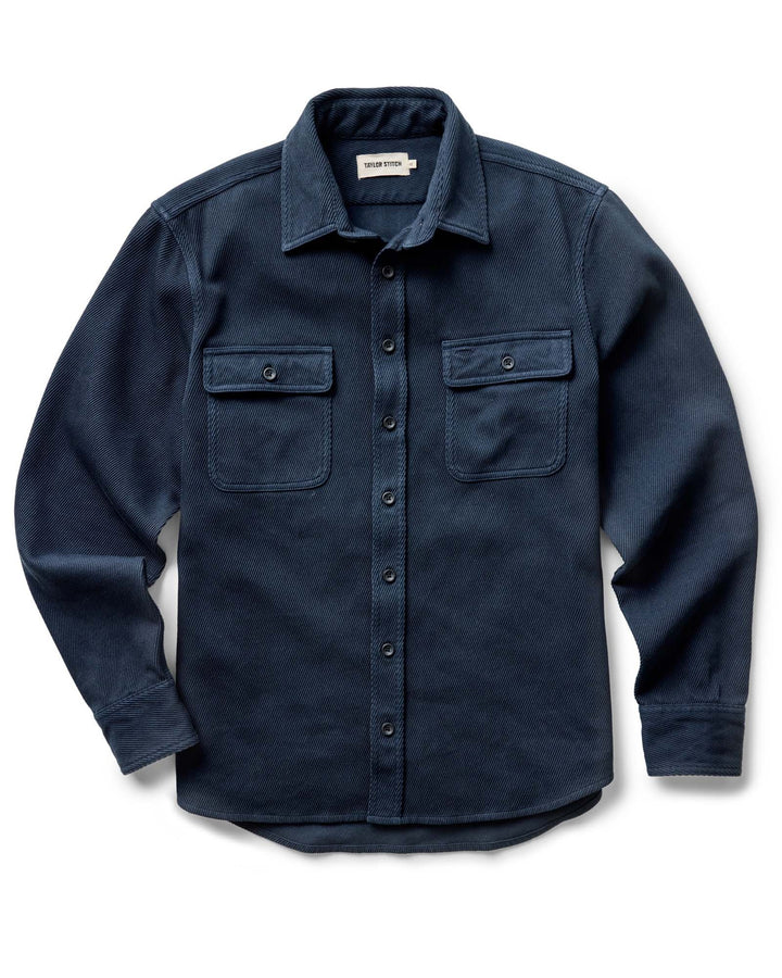 The Ledge Shirt in Dark Navy Twill