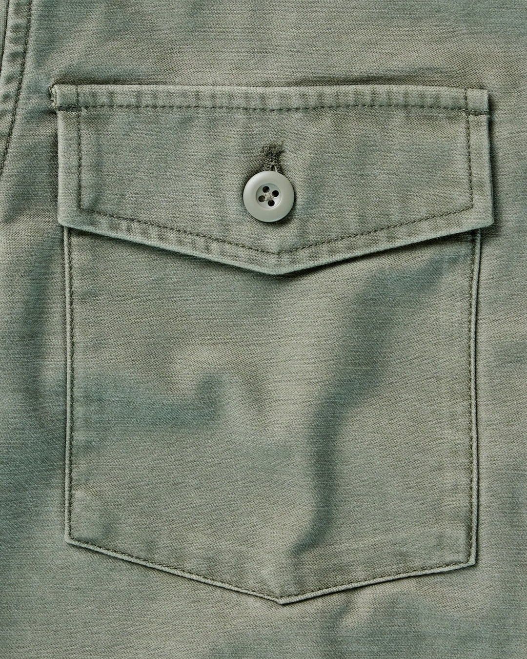 The Surplus Shirt in Field Olive Reverse Sateen