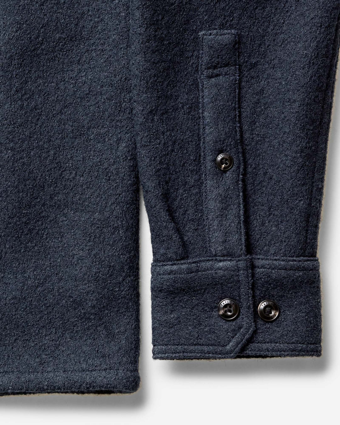 The Connor Overshirt in Dark Navy Boucle
