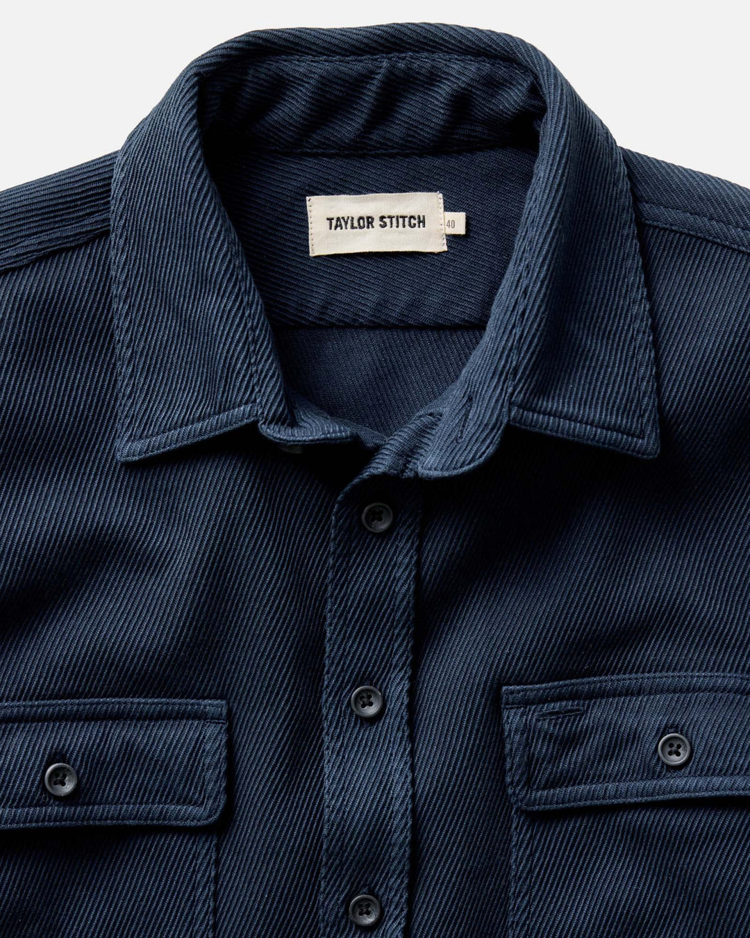The Ledge Shirt in Dark Navy Twill