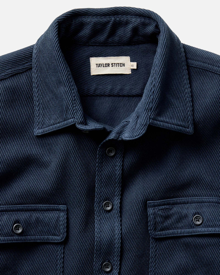 The Ledge Shirt in Dark Navy Twill