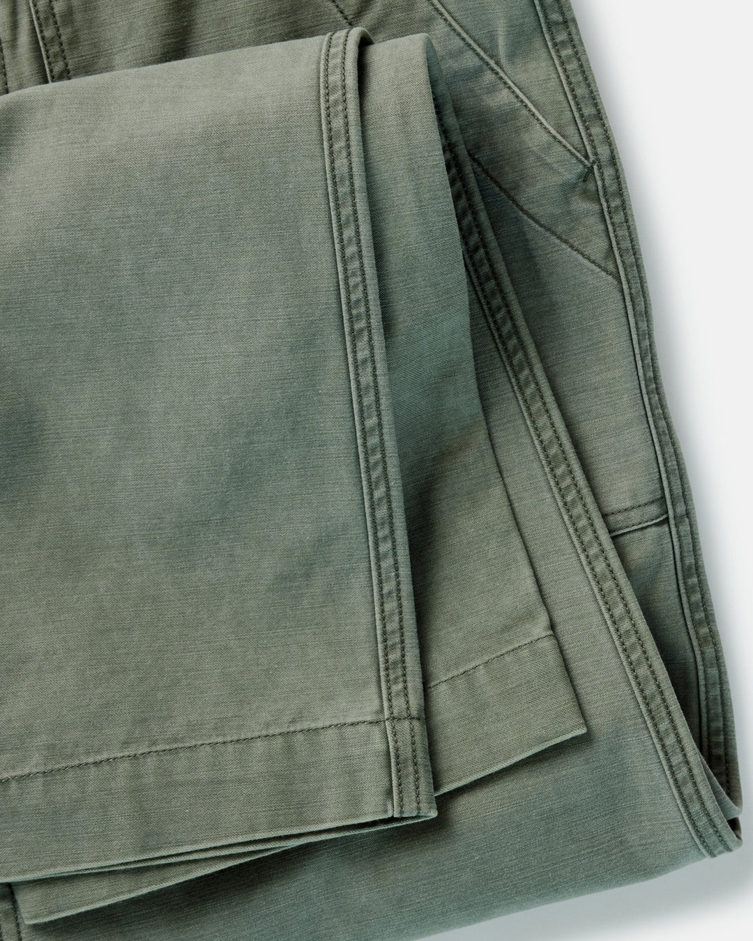 The Surplus Pant in Field Olive Reverse Sateen