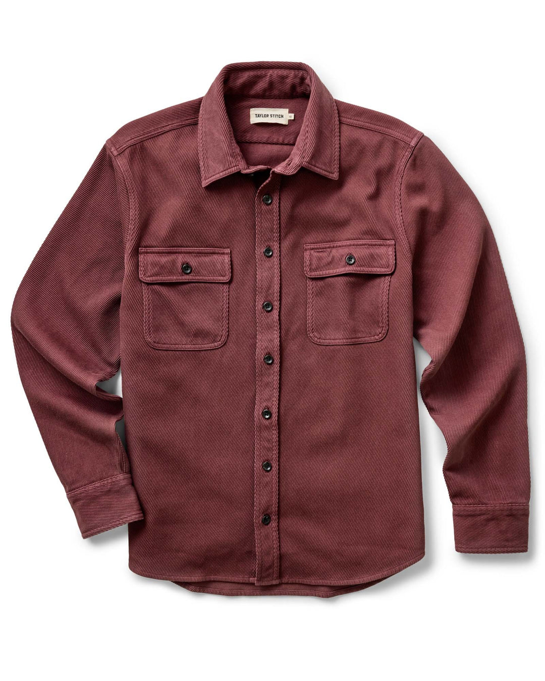 The Ledge Shirt in Dried Cherry Twill