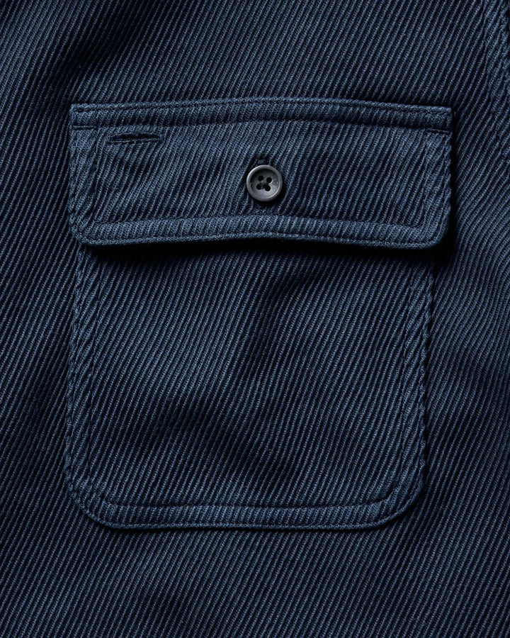 The Ledge Shirt in Dark Navy Twill