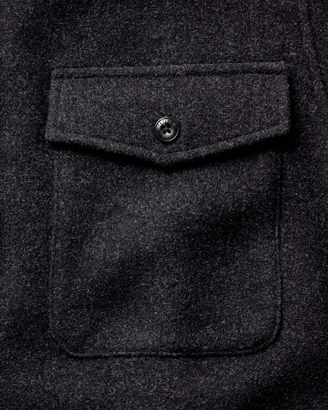 The Maritime Shirt Jacket in Heather Charcoal Wool