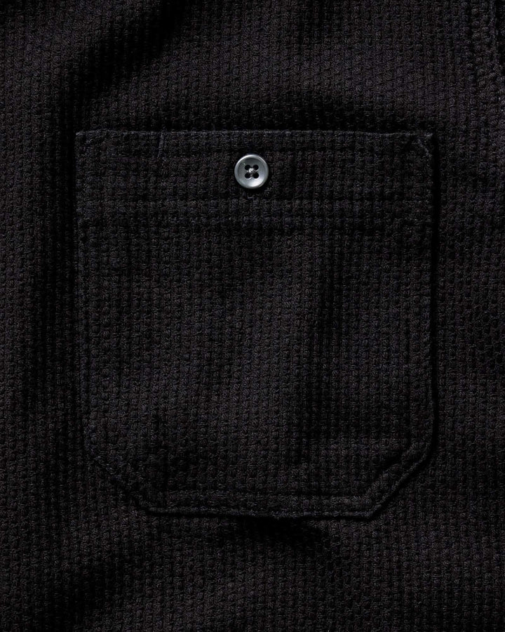 The Utility Shirt in Black Indigo Sashiko