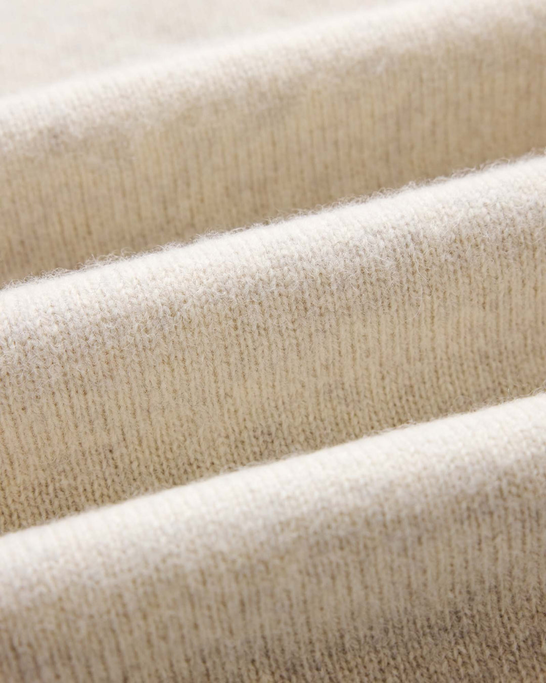 The Eastmoor Sweater in Heather Ivory Wool