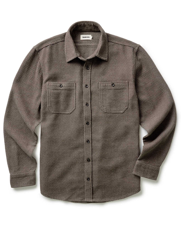 The Utility Shirt in Mulch Sashiko