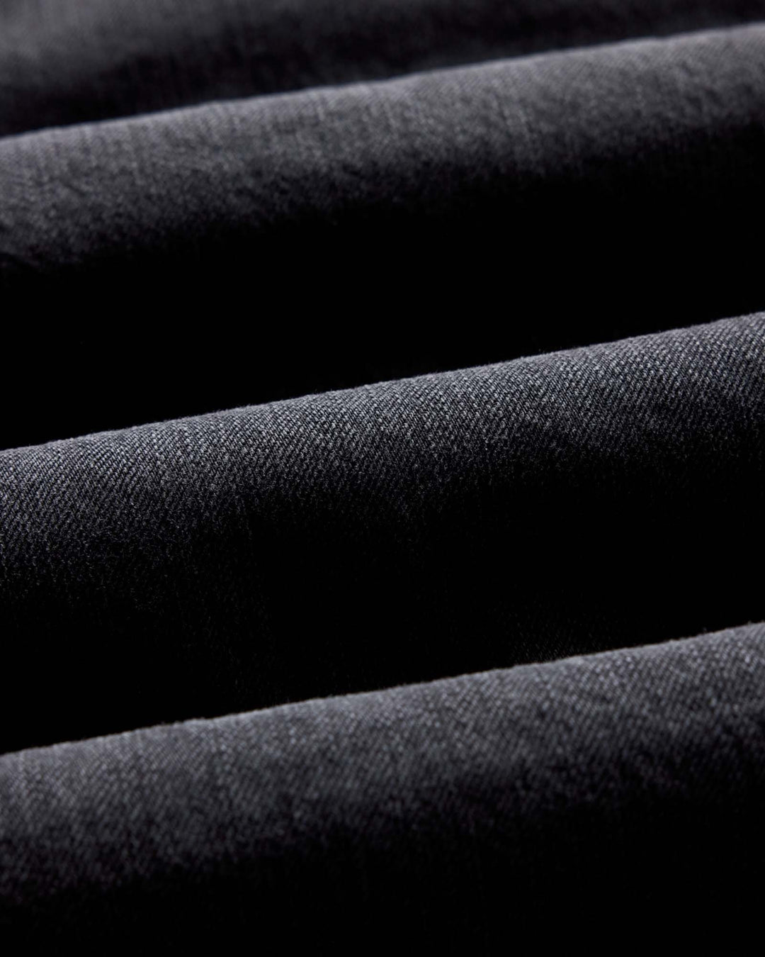 The Shop Shirt in Washed Black Organic Slub Selvedge