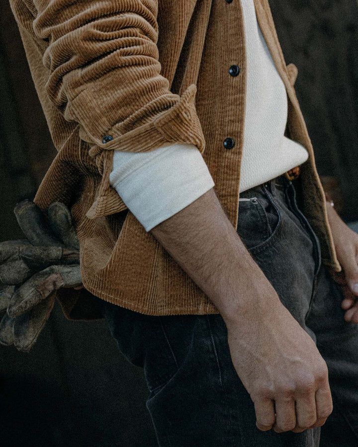 The Utility Shirt in Bourbon Corduroy