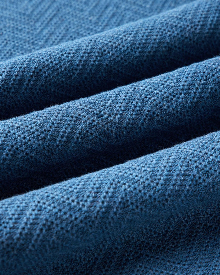 The Button Down Polo in Gulf Stream Herringbone
