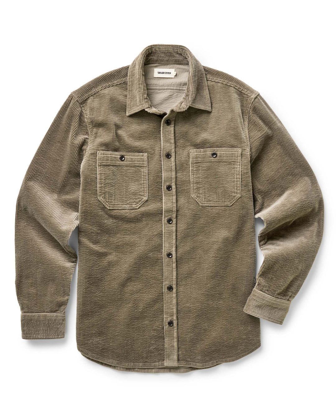 The Utility Shirt in Fatigue Olive Corduroy