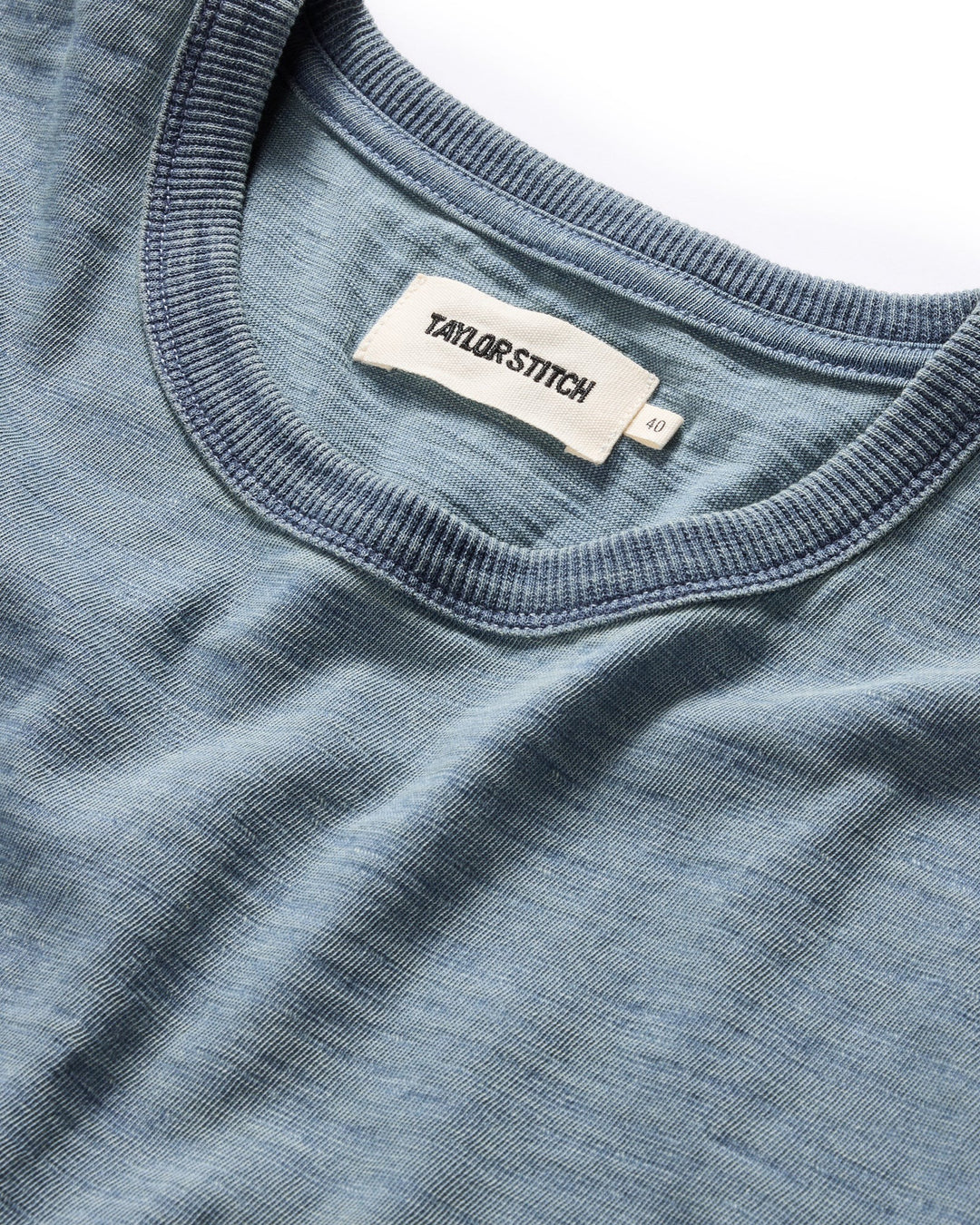 The Slub Tee in Washed Indigo