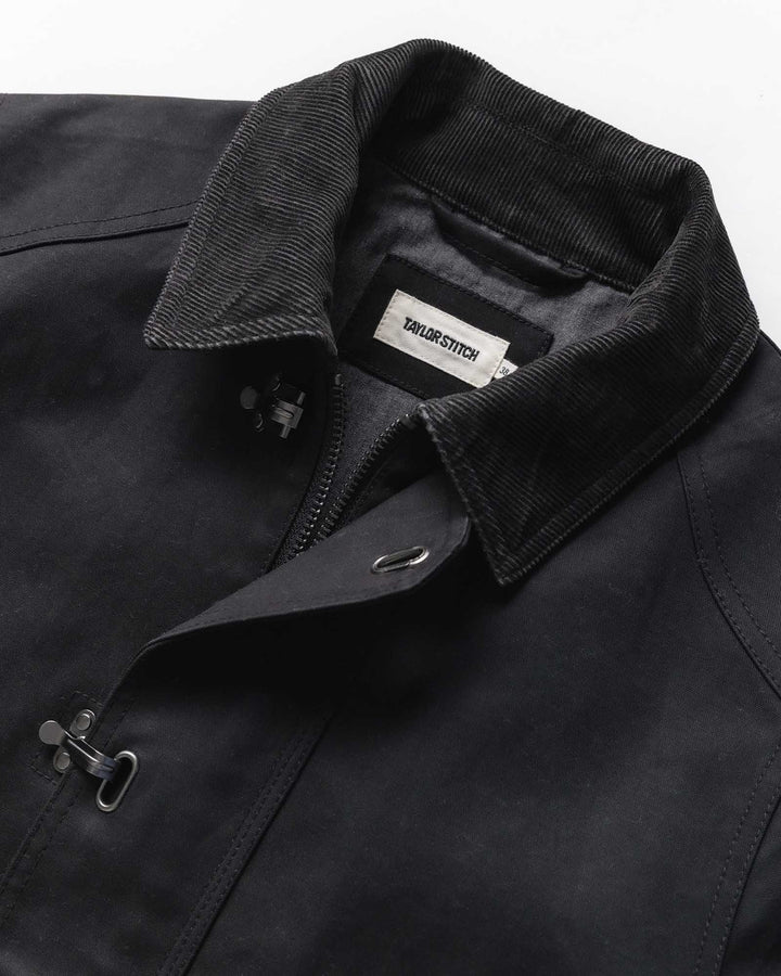 The Cinder Jacket in Coal Dry Wax