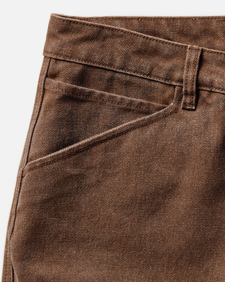 The Camp Pant in Aged Penny Chipped Canvas