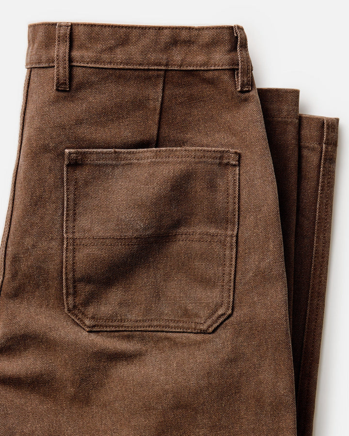The Camp Pant in Aged Penny Chipped Canvas