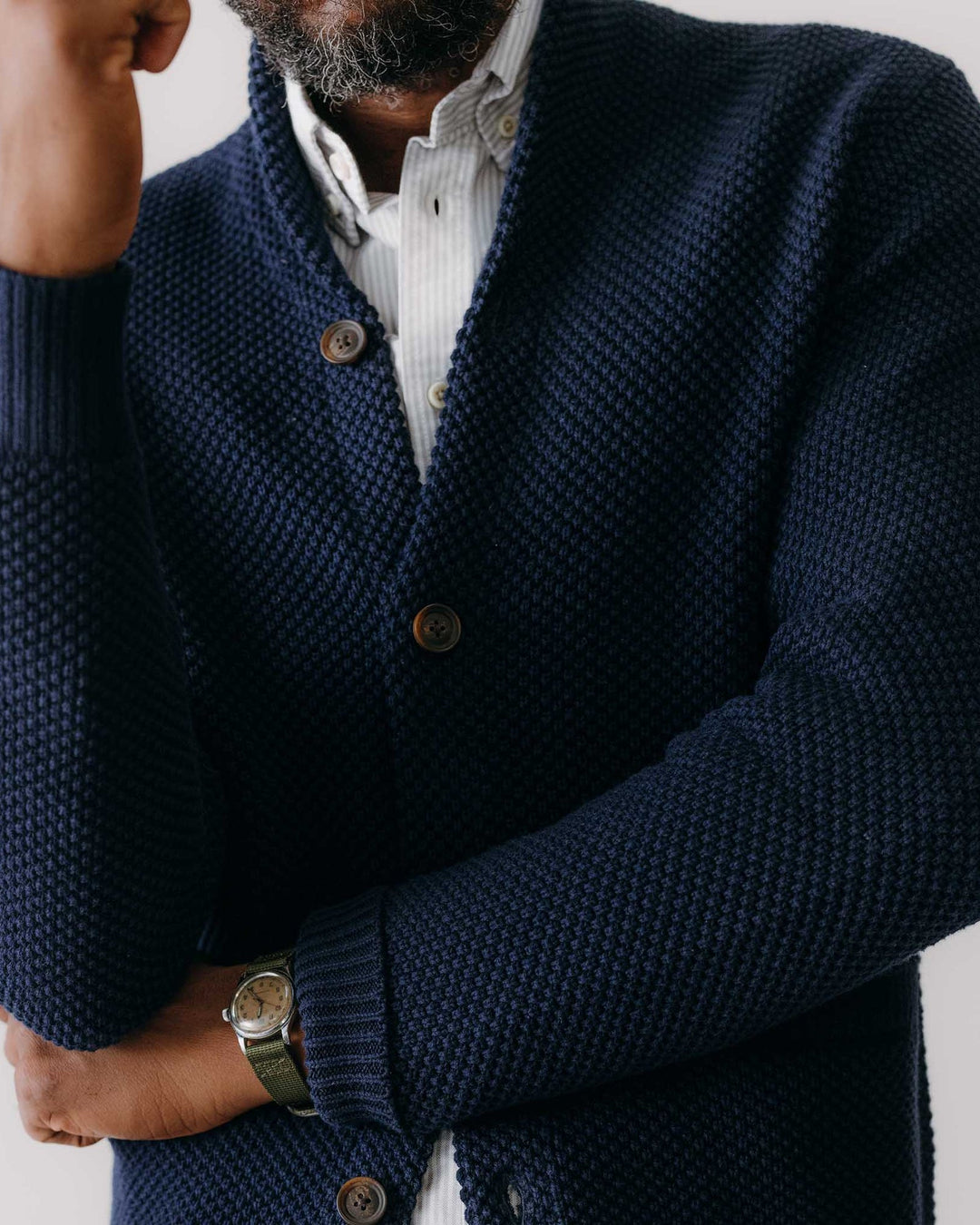 The Crawford Sweater in Navy