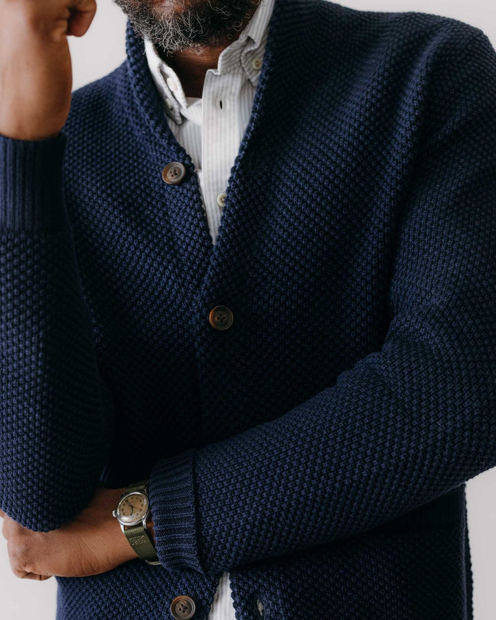 The Crawford Sweater in Navy