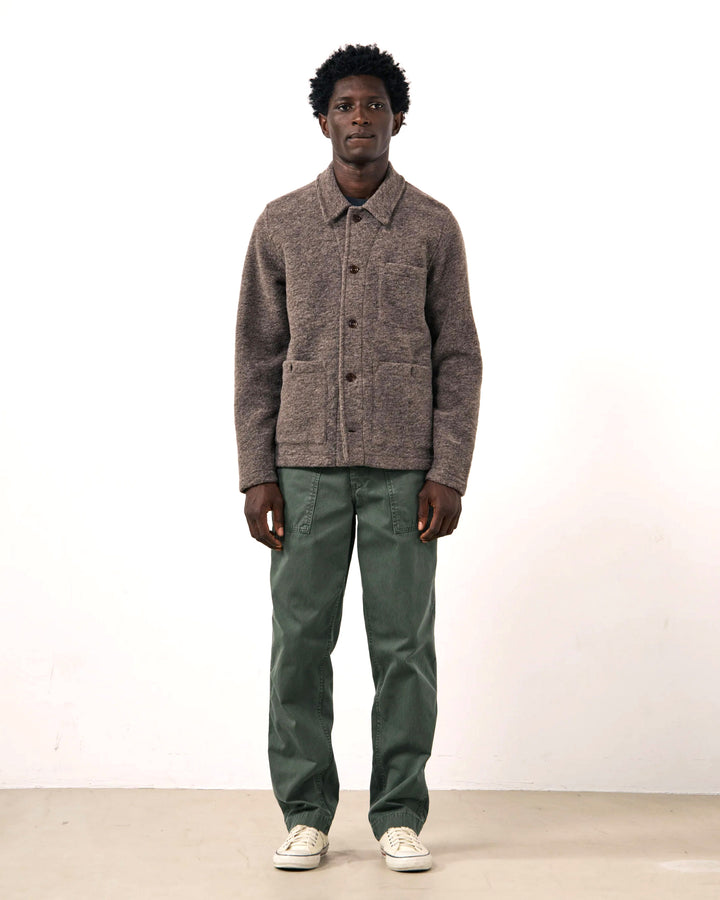 The Service Jacket in Taupe Wool