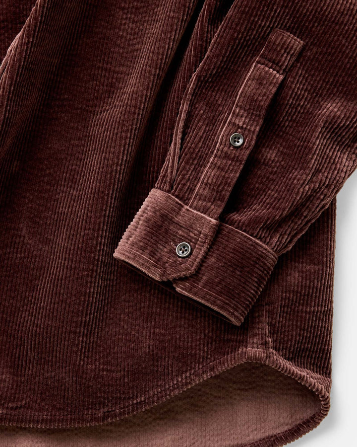 The Utility Shirt in  Burgundy Corduroy