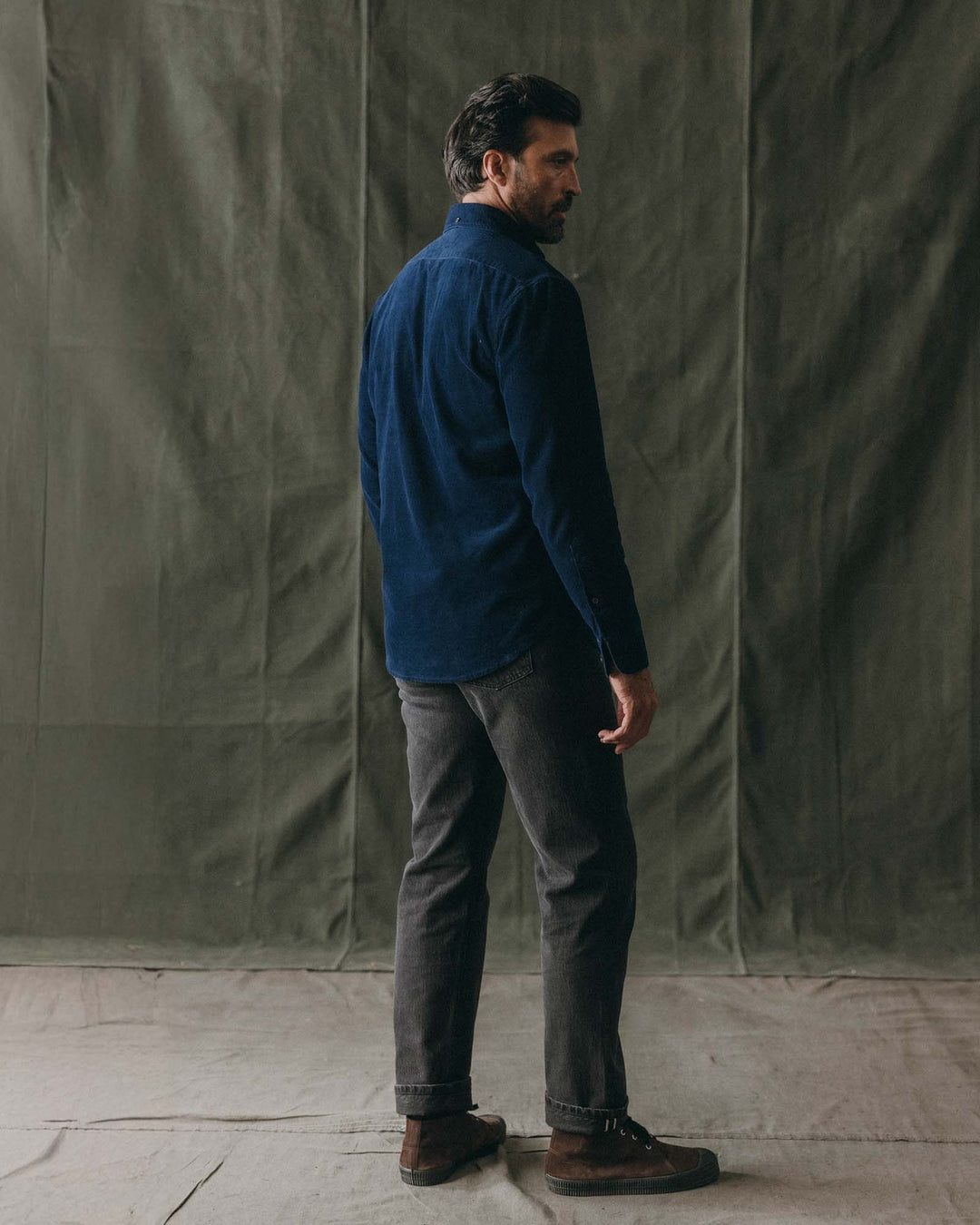 The Jack in Heather Rinsed Indigo Pincord