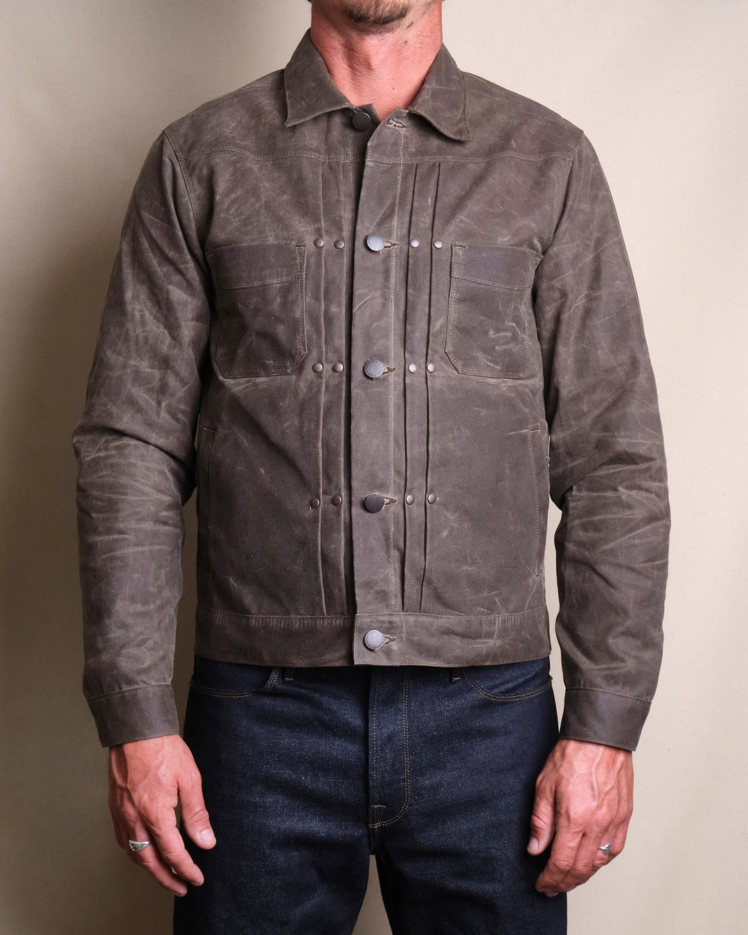 Waxed Riders Jacket in Oak