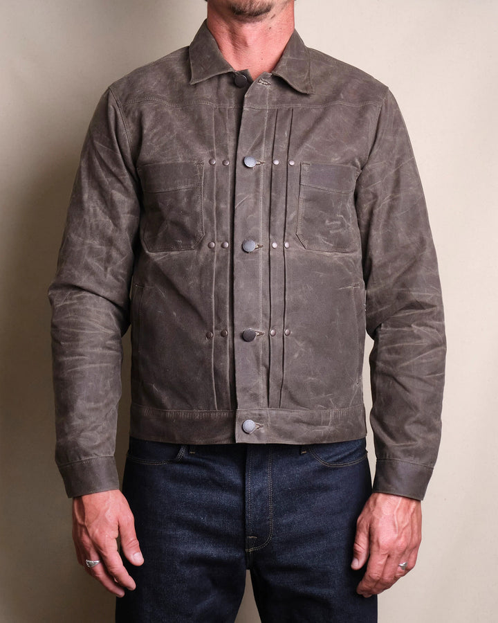 Waxed Riders Jacket in Oak