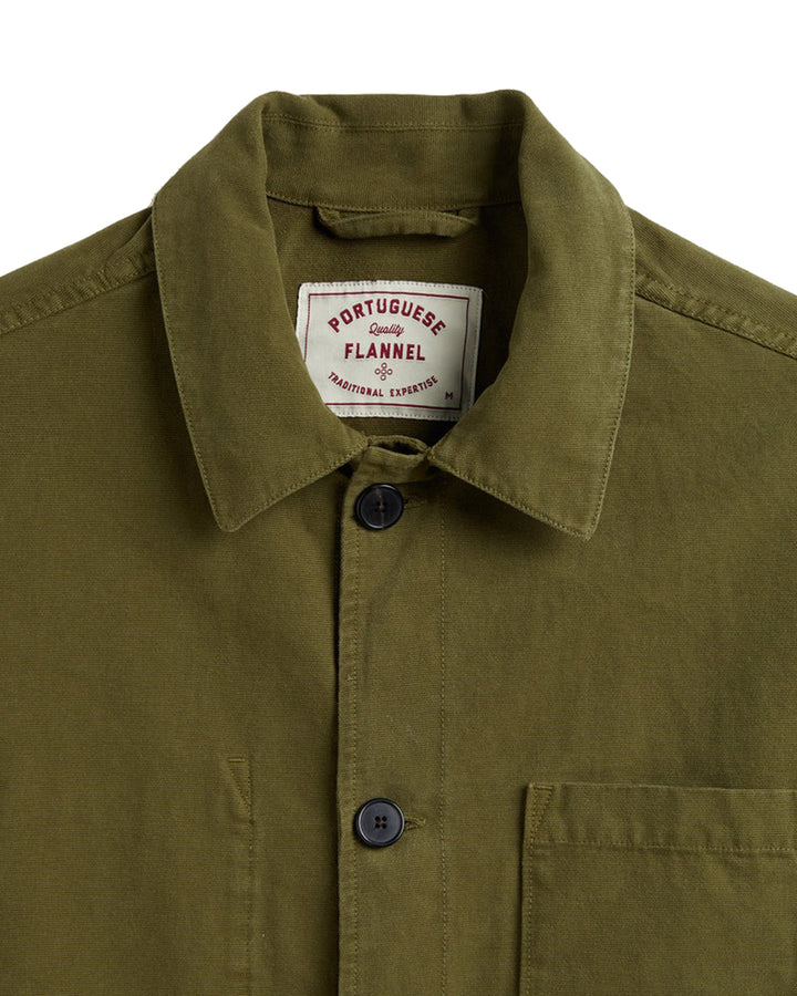 The Legacy Jacket in Military Green Canvas