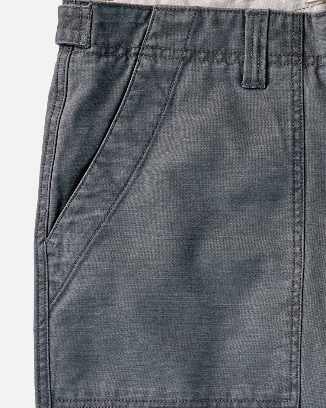 The Surplus Pant in Faded Black Reverse Sateen