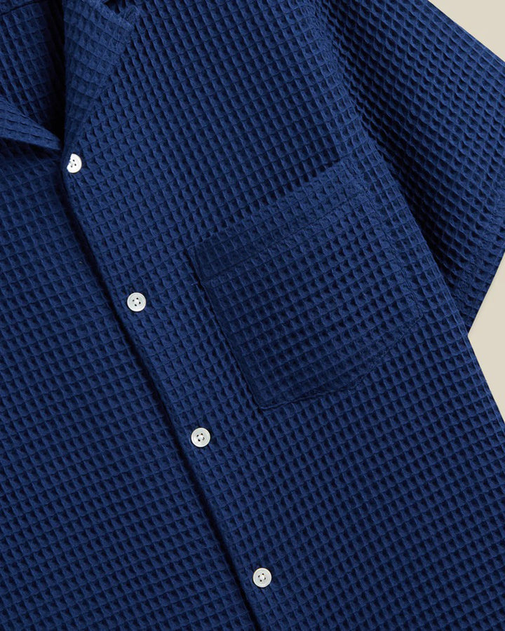 The Honeycomb Shirt in Blue