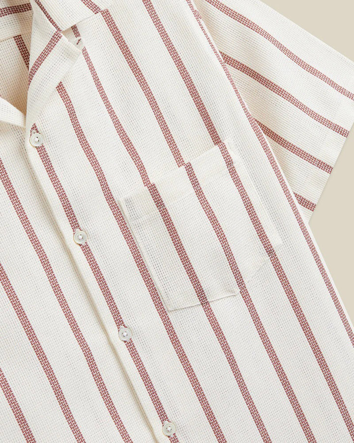 Piquet Stripe in Bordeaux
