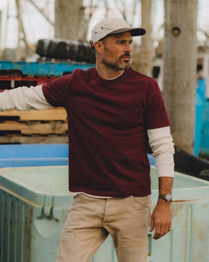 The Organic Cotton Shop Tee in Dried Cherry Twist