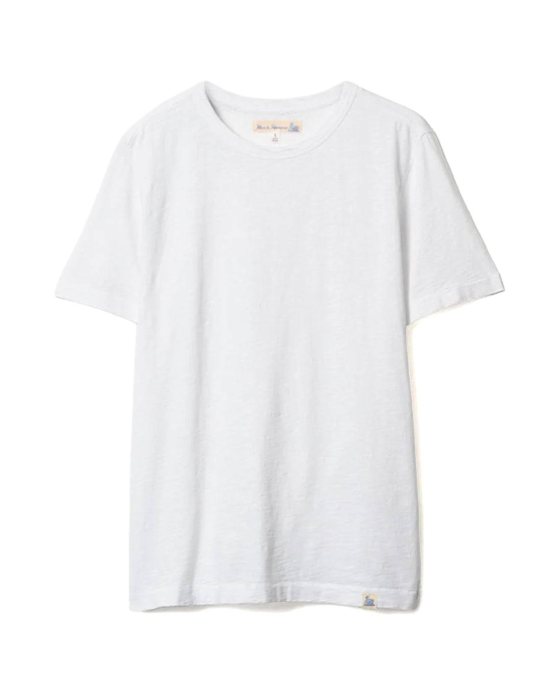 SCT04 Pima Slub Cotton Tee in White